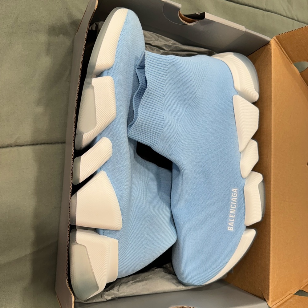 Balenciaga Speed 2.0 Light Blue Sneakers